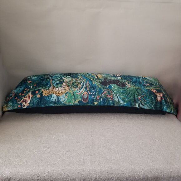 Target Velvet Jungle Theme Body  Pillow 36" Giraffe Cougar Leopard Monkey Sloth - Picture 8 of 16